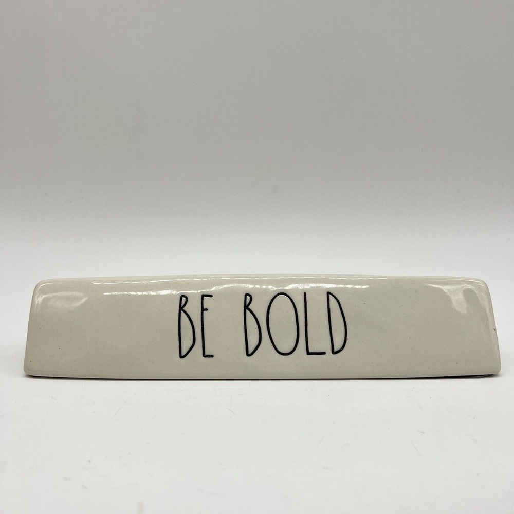 Rae Dunn Be Bold Sign Desk Plaque Artisan Collection By Magenta Ceramic‎